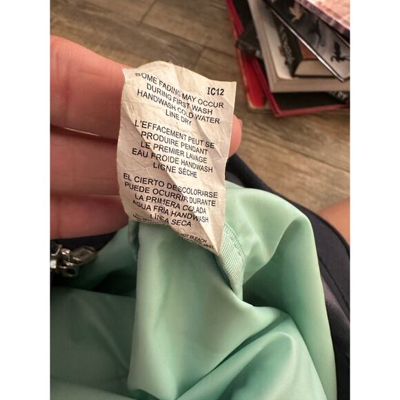 LeSportsac Women's Black Gray Tie Dye Weekender Lightweight Travel Tote Bag - Picture 6 of 8